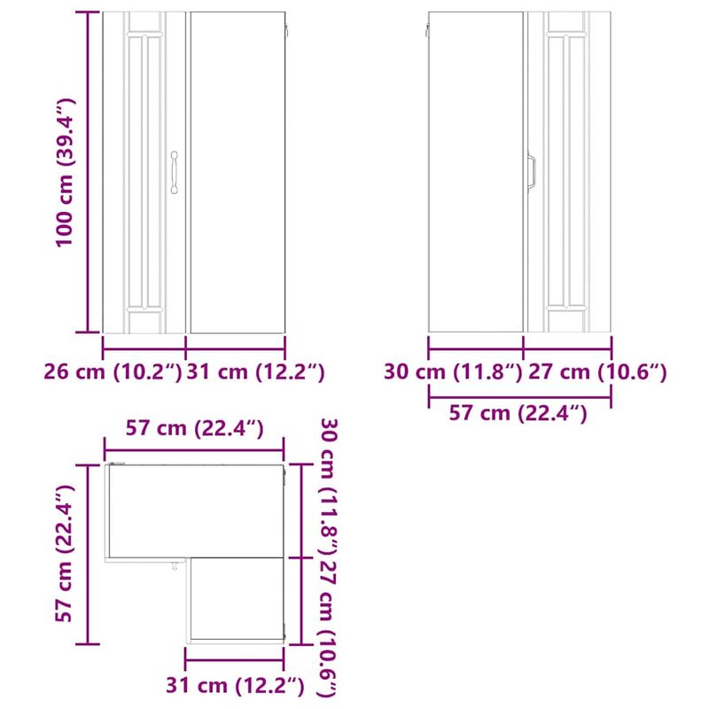 Casa si Gradina - Mobilier - Comode si corpuri - Corpuri bucatarie - Dulap de bucatarie cu raft Negru 57 x 57 x 100 cm Lemn compozit - Infinity.ro