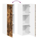 Casa si Gradina - Mobilier - Comode si corpuri - Corpuri bucatarie - Dulap de bucatarie cu raft Stejar fumuriu 30 x 31 x 100 cm - Infinity.ro