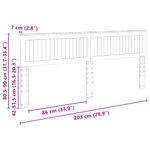 Casa si Gradina - Mobilier - Paturi si accesorii - Accesorii paturi - Tablie de pat cu dulap si LED, stejar sonoma, 200x16,5x103,5 cm - Infinity.ro