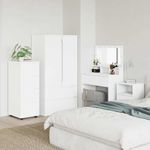 Casa si Gradina - Mobilier - Dulapuri si sifoniere - Dulapuri - Dulap de depozitare Alb 40 x 48 x 105 cm Lemn compozit - Infinity.ro