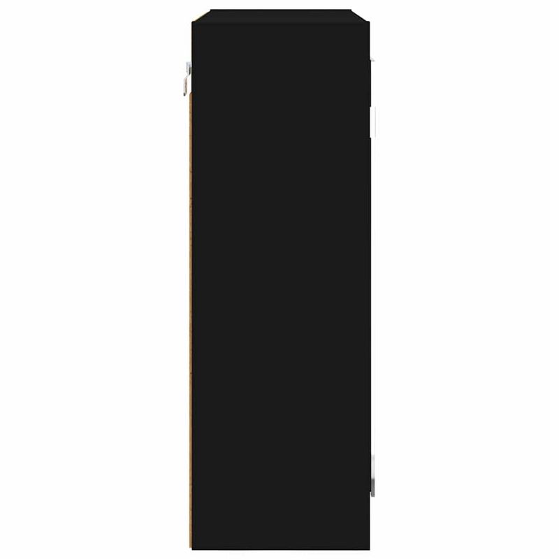 Casa si Gradina - Mobilier - Mobilier baie - Corpuri baie - Dulap cu oglinda pentru baie cu raft Negru 60 x 20 x 60 cm - Infinity.ro
