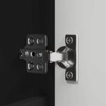 Casa si Gradina - Mobilier - Mobilier baie - Corpuri baie - Dulap cu oglinda pentru baie cu raft Negru 60 x 20 x 60 cm - Infinity.ro