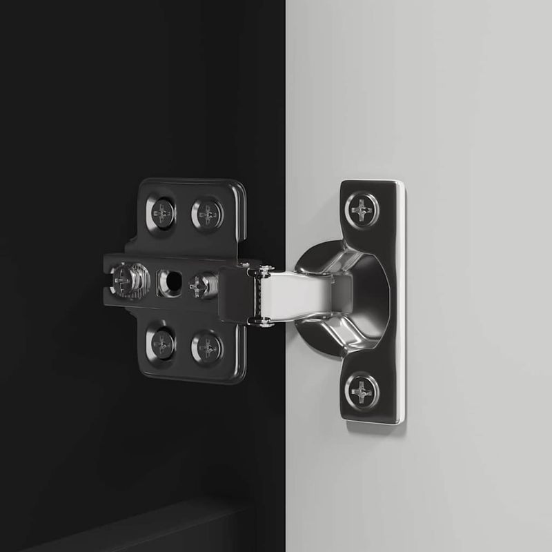 Casa si Gradina - Mobilier - Mobilier baie - Corpuri baie - Dulap cu oglinda pentru baie cu raft Negru 60 x 20 x 60 cm - Infinity.ro