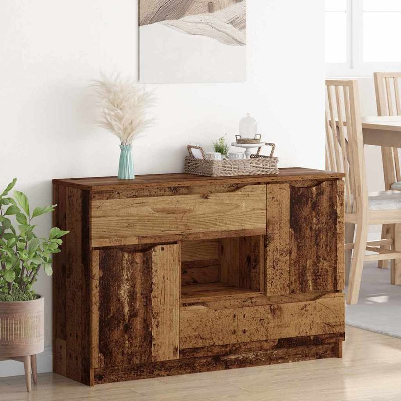 Casa si Gradina - Mobilier - Comode si corpuri - Comode - Bufet cu sertar Lemn Vechi 100 x 30 x 65,6 Lemn compozit - Infinity.ro