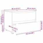 Casa si Gradina - Mobilier - Dulapuri si sifoniere - Dulapuri - Dulap de depozitare Stejar inchis 80 x 48 x 57 cm Lemn compozit - Infinity.ro