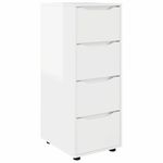 Casa si Gradina - Mobilier - Dulapuri si sifoniere - Dulapuri - Dulap de depozitare Alb lucios 40 x 48 x 105 cm Lemn compozit - Infinity.ro