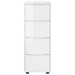 Casa si Gradina - Mobilier - Dulapuri si sifoniere - Dulapuri - Dulap de depozitare Alb lucios 40 x 48 x 105 cm Lemn compozit - Infinity.ro