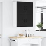 Casa si Gradina - Mobilier - Comode si corpuri - Corpuri bucatarie - Dulap suspendat de bucatarie cu raft Negru 60 x 31 x 40 cm - Infinity.ro