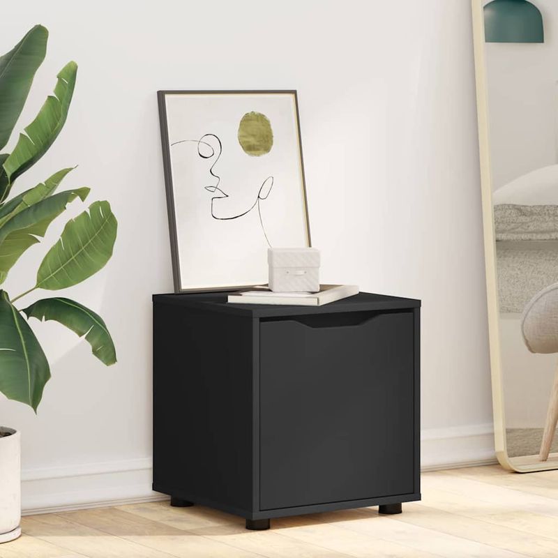 Casa si Gradina - Mobilier - Dulapuri si sifoniere - Dulapuri - Dulap de Baie Negru 40,5 x 40 x 44 cm Lemn compozit - Infinity.ro