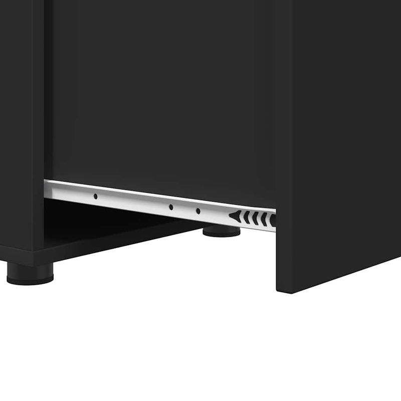 Casa si Gradina - Mobilier - Dulapuri si sifoniere - Dulapuri - Dulap de Baie Negru 40,5 x 40 x 44 cm Lemn compozit - Infinity.ro