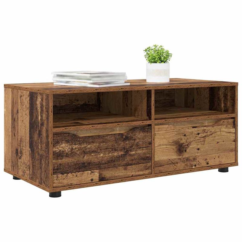 Casa si Gradina - Mobilier - Comode si corpuri - Comode - Cabinet TV cu sertar Lemn Vechi 100 x 48 x 43 cm Lemn compozit - Infinity.ro