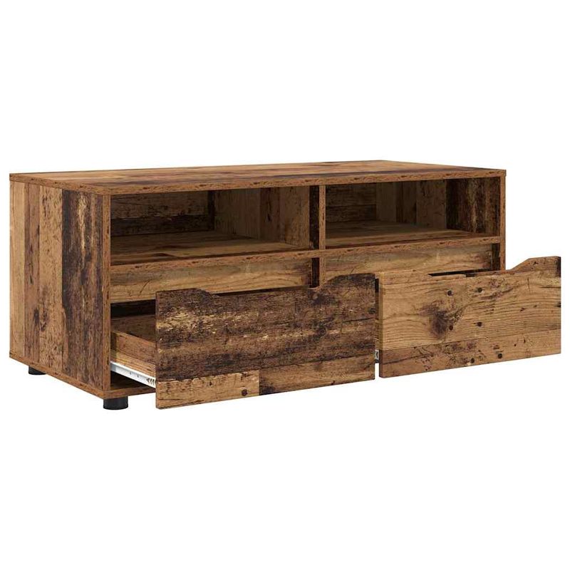 Casa si Gradina - Mobilier - Comode si corpuri - Comode - Cabinet TV cu sertar Lemn Vechi 100 x 48 x 43 cm Lemn compozit - Infinity.ro
