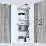 Casa si Gradina - Mobilier - Comode si corpuri - Corpuri bucatarie - Dulap de bucatarie Gri Sonoma 57 x 57 x 100 cm Lemn compozit - Infinity.ro