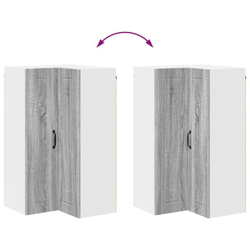 Casa si Gradina - Mobilier - Comode si corpuri - Corpuri bucatarie - Dulap de bucatarie Gri Sonoma 57 x 57 x 100 cm Lemn compozit - Infinity.ro
