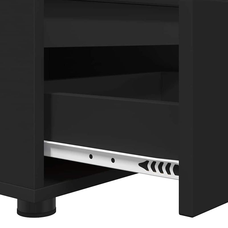 Casa si Gradina - Mobilier - Comode si corpuri - Comode - Cabinet TV cu sertar Negru 100 x 48 x 43 cm Lemn compozit - Infinity.ro