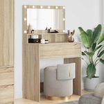 Casa si Gradina - Mobilier - Comode si corpuri - Masute de toaleta - Mese de toaleta pentru dormitor cu sertar Stejar Sonoma - Infinity.ro