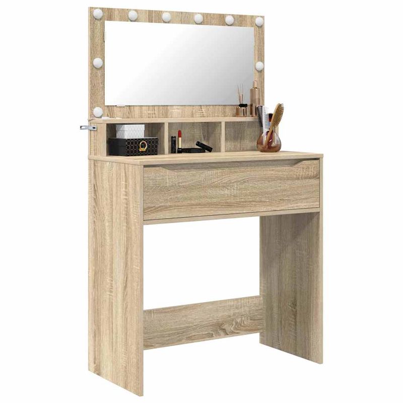 Casa si Gradina - Mobilier - Comode si corpuri - Masute de toaleta - Mese de toaleta pentru dormitor cu sertar Stejar Sonoma - Infinity.ro