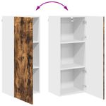 Casa si Gradina - Mobilier - Comode si corpuri - Corpuri bucatarie - Dulap suspendat de bucatarie Stejar fumuriu 40 x 31 x 100 cm - Infinity.ro