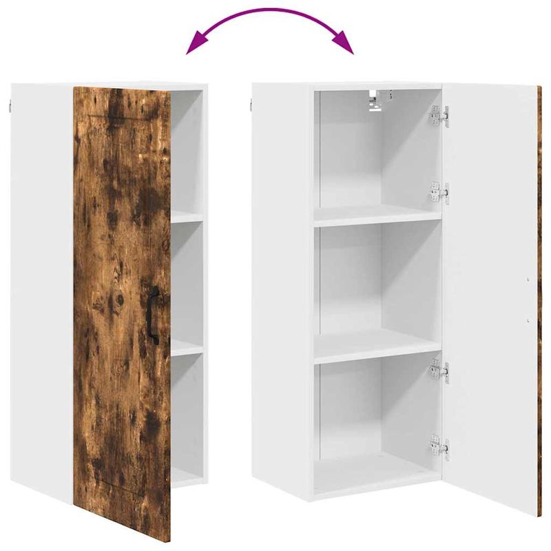 Casa si Gradina - Mobilier - Comode si corpuri - Corpuri bucatarie - Dulap suspendat de bucatarie Stejar fumuriu 40 x 31 x 100 cm - Infinity.ro