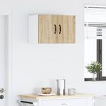 Casa si Gradina - Mobilier - Comode si corpuri - Corpuri bucatarie - Dulap suspendat de bucatarie cu raft cu usa 2 pcs Stejar Sonoma - Infinity.ro