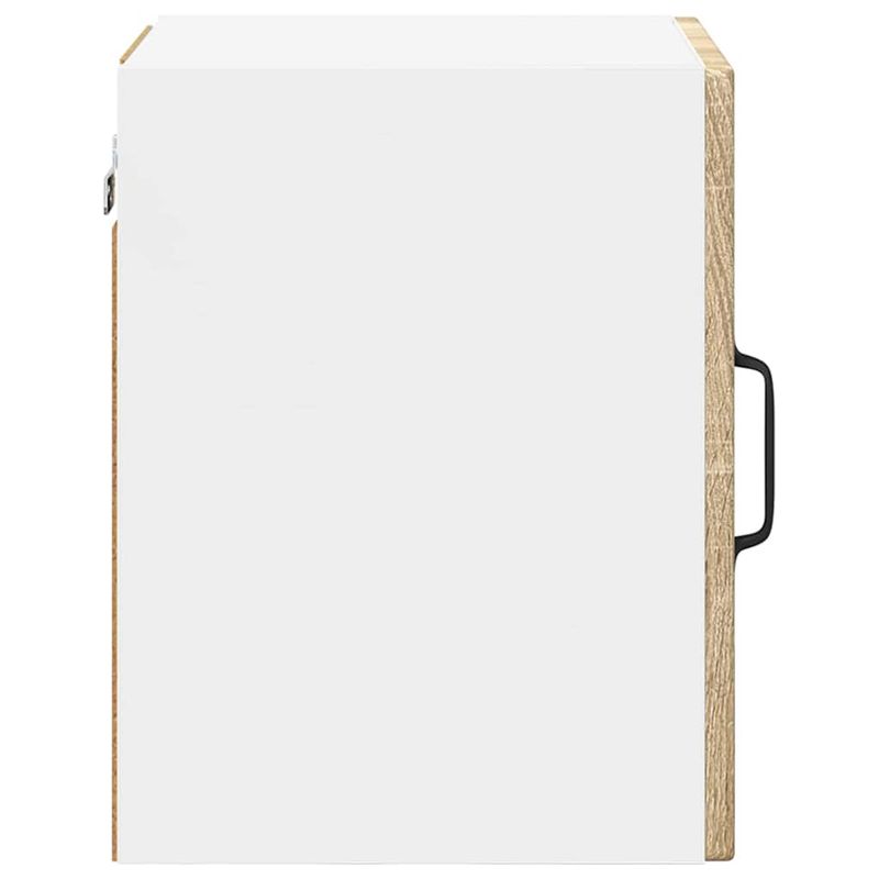 Casa si Gradina - Mobilier - Comode si corpuri - Corpuri bucatarie - Dulap suspendat de bucatarie cu raft cu usa 2 pcs Stejar Sonoma - Infinity.ro