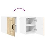 Casa si Gradina - Mobilier - Comode si corpuri - Corpuri bucatarie - Dulap suspendat de bucatarie cu raft cu usa 2 pcs Stejar Sonoma - Infinity.ro