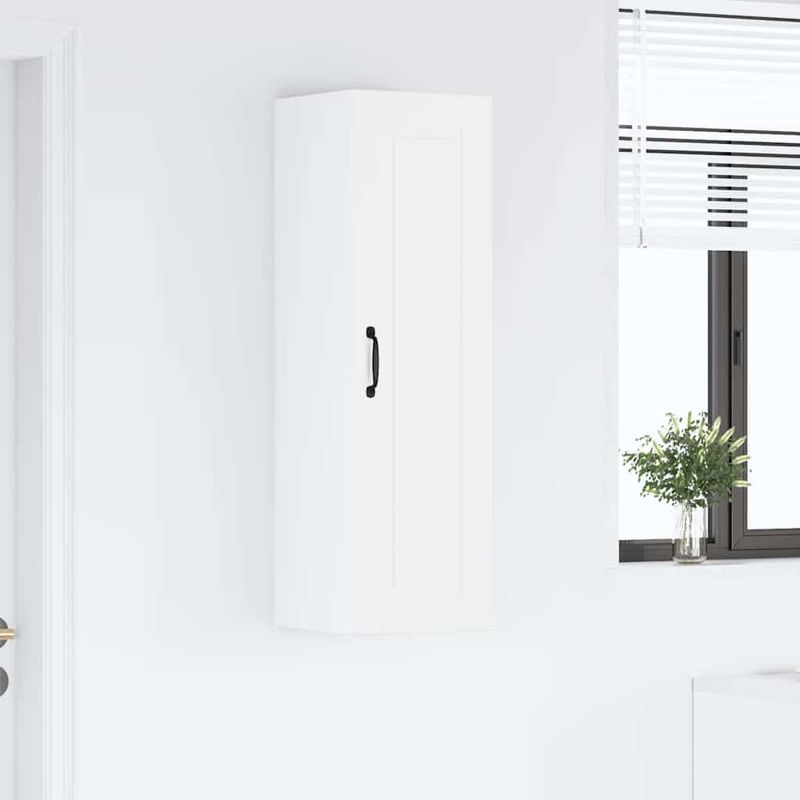 Casa si Gradina - Mobilier - Comode si corpuri - Corpuri bucatarie - Dulap suspendat de bucatarie cu usa Alb lucios 30 x 31 x 100 cm - Infinity.ro