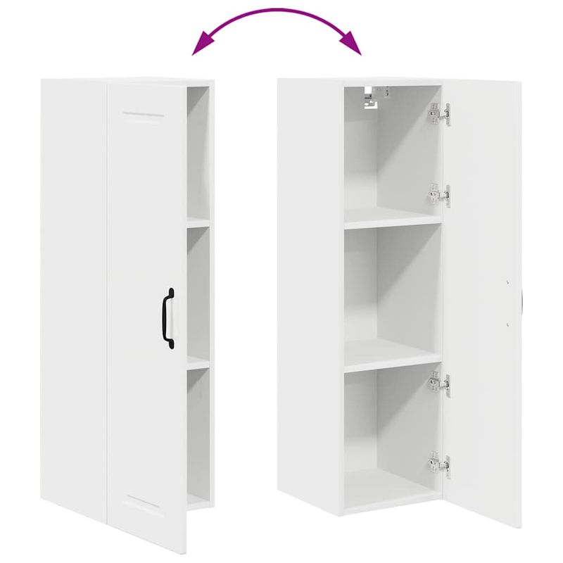 Casa si Gradina - Mobilier - Comode si corpuri - Corpuri bucatarie - Dulap suspendat de bucatarie cu usa Alb lucios 30 x 31 x 100 cm - Infinity.ro