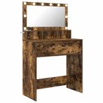 Casa si Gradina - Mobilier - Comode si corpuri - Masute de toaleta - Mese de toaleta pentru dormitor cu sertar Stejar fumuriu - Infinity.ro