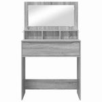 Casa si Gradina - Mobilier - Comode si corpuri - Masute de toaleta - Mese de toaleta pentru dormitor Gri Sonoma 80 x 39,6 x 135 cm - Infinity.ro