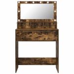 Casa si Gradina - Mobilier - Comode si corpuri - Masute de toaleta - Mese de toaleta pentru dormitor cu sertar Stejar fumuriu - Infinity.ro