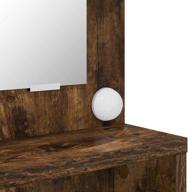 Casa si Gradina - Mobilier - Comode si corpuri - Masute de toaleta - Mese de toaleta pentru dormitor cu sertar Stejar fumuriu - Infinity.ro