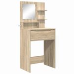 Casa si Gradina - Mobilier - Comode si corpuri - Masute de toaleta - Mese de toaleta pentru dormitor cu sertar cu raft Stejar Sonoma - Infinity.ro