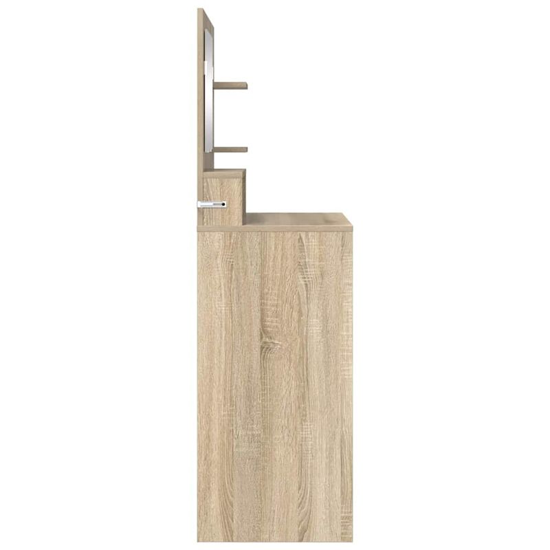 Casa si Gradina - Mobilier - Comode si corpuri - Masute de toaleta - Mese de toaleta pentru dormitor cu sertar cu raft Stejar Sonoma - Infinity.ro