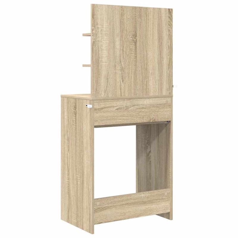 Casa si Gradina - Mobilier - Comode si corpuri - Masute de toaleta - Mese de toaleta pentru dormitor cu sertar cu raft Stejar Sonoma - Infinity.ro