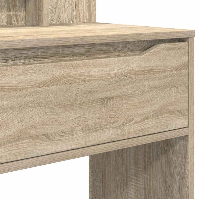 Casa si Gradina - Mobilier - Comode si corpuri - Masute de toaleta - Mese de toaleta pentru dormitor cu sertar cu raft Stejar Sonoma - Infinity.ro