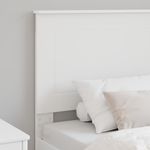 Casa si Gradina - Mobilier - Paturi si accesorii - Accesorii paturi - Tablie cu dulap si LED, alb, 180x16,5x103,5 cm - Infinity.ro