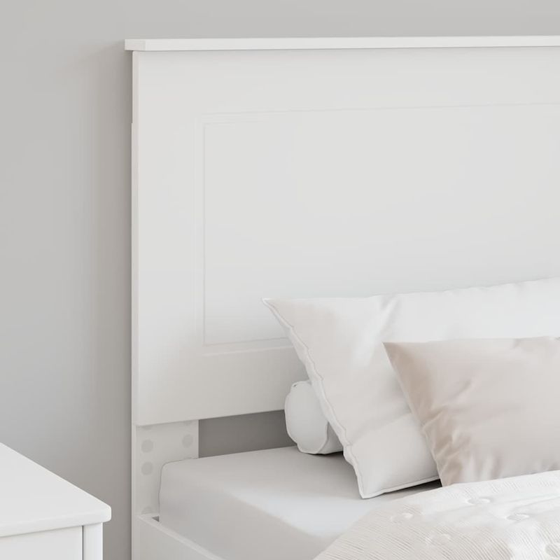 Casa si Gradina - Mobilier - Paturi si accesorii - Accesorii paturi - Tablie cu dulap si LED, alb, 180x16,5x103,5 cm - Infinity.ro