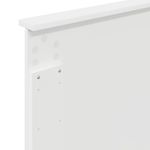 Casa si Gradina - Mobilier - Paturi si accesorii - Accesorii paturi - Tablie cu dulap si LED, alb, 180x16,5x103,5 cm - Infinity.ro