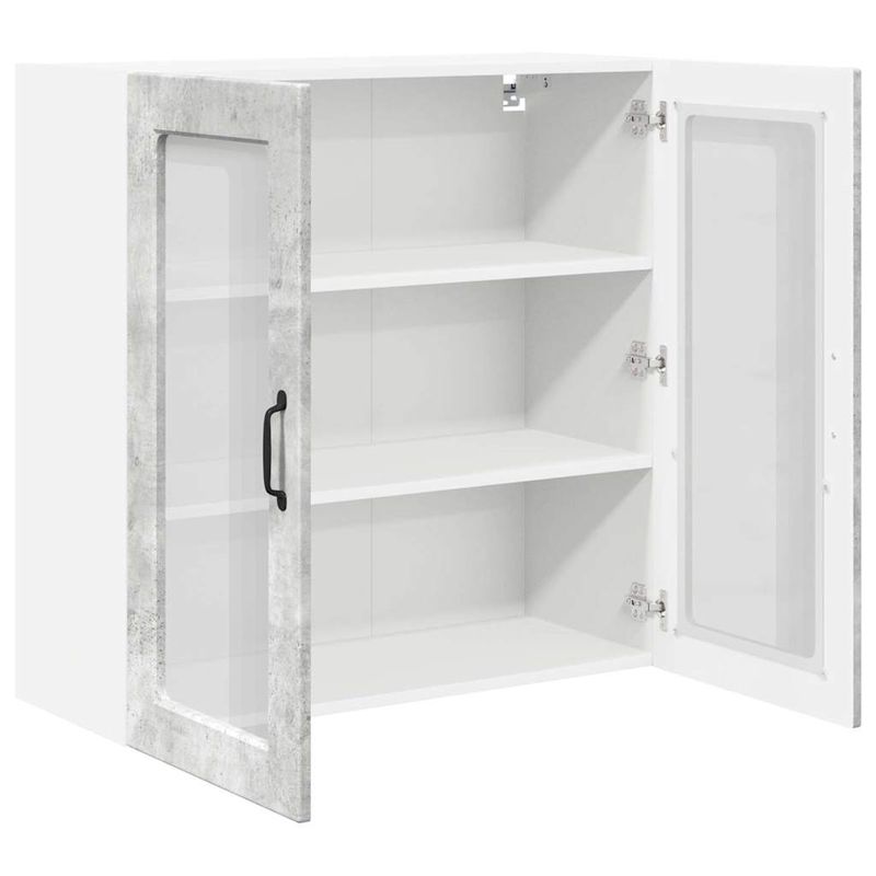 Casa si Gradina - Mobilier - Comode si corpuri - Corpuri bucatarie - Dulap suspendat de bucatarie Gri din beton 80 x 31 x 80 cm - Infinity.ro