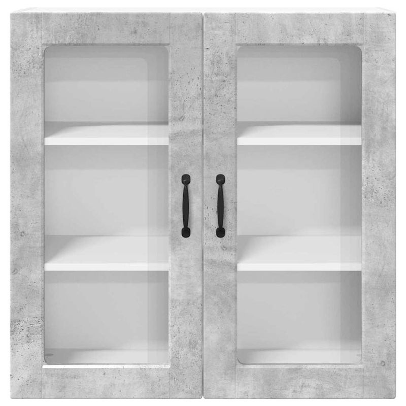 Casa si Gradina - Mobilier - Comode si corpuri - Corpuri bucatarie - Dulap suspendat de bucatarie Gri din beton 80 x 31 x 80 cm - Infinity.ro