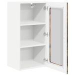 Casa si Gradina - Mobilier - Comode si corpuri - Corpuri bucatarie - Dulap suspendat de bucatarie cu raft 2 pcs Stejar fumuriu - Infinity.ro