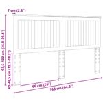 Casa si Gradina - Mobilier - Paturi si accesorii - Accesorii paturi - Tablie de depozitare Stejar negru 180 cm Lemn compozit - Infinity.ro