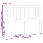 Casa si Gradina - Mobilier - Paturi si accesorii - Accesorii paturi - Tablie de pat cu LED cappuccino 80x5x118/128cm, piele ecologica - Infinity.ro