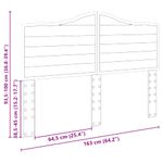 Casa si Gradina - Mobilier - Paturi si accesorii - Accesorii paturi - Tablie de pat cu aripioare negru 93x16x78/88 cm textil - Infinity.ro