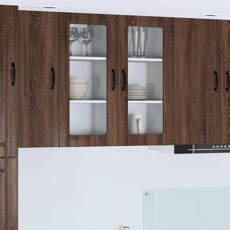 Casa si Gradina - Mobilier - Comode si corpuri - Corpuri bucatarie - Dulap suspendat de bucatarie Stejar inchis 40 x 31 x 80 cm - Infinity.ro