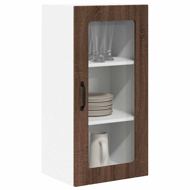 Casa si Gradina - Mobilier - Comode si corpuri - Corpuri bucatarie - Dulap suspendat de bucatarie Stejar inchis 40 x 31 x 80 cm - Infinity.ro