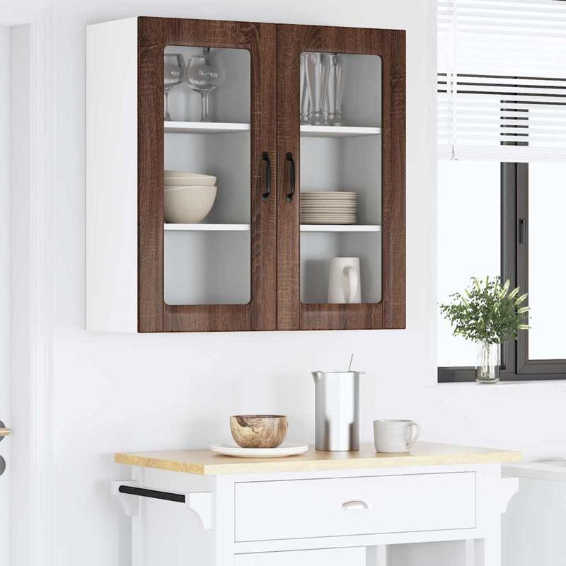 Casa si Gradina - Mobilier - Comode si corpuri - Corpuri bucatarie - Dulap suspendat de bucatarie Stejar inchis 40 x 31 x 80 cm - Infinity.ro