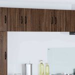 Casa si Gradina - Mobilier - Comode si corpuri - Corpuri bucatarie - Dulapuri de perete pentru bucatarie cu raft 2 pcs Stejar inchis - Infinity.ro