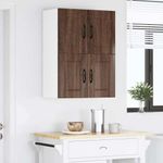Casa si Gradina - Mobilier - Comode si corpuri - Corpuri bucatarie - Dulapuri de perete pentru bucatarie cu raft 2 pcs Stejar inchis - Infinity.ro